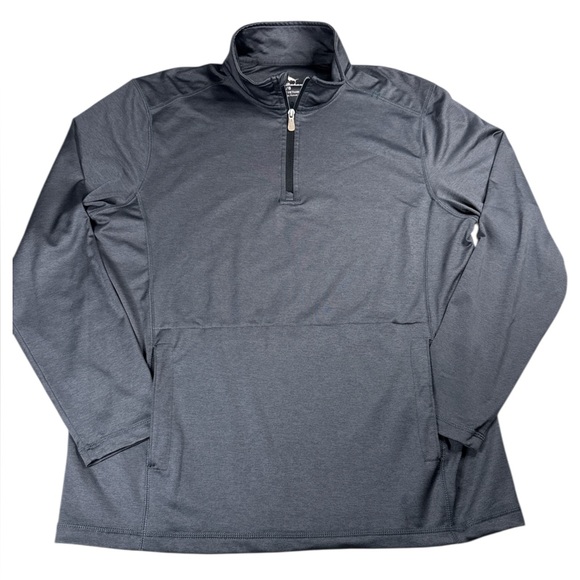 Tommy Bahama Performance Quarter Zip Men’s Large Dark Grey Pullover Activwear - Picture 2 of 11